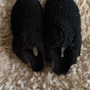 Papillio Black Sherpa Clogs